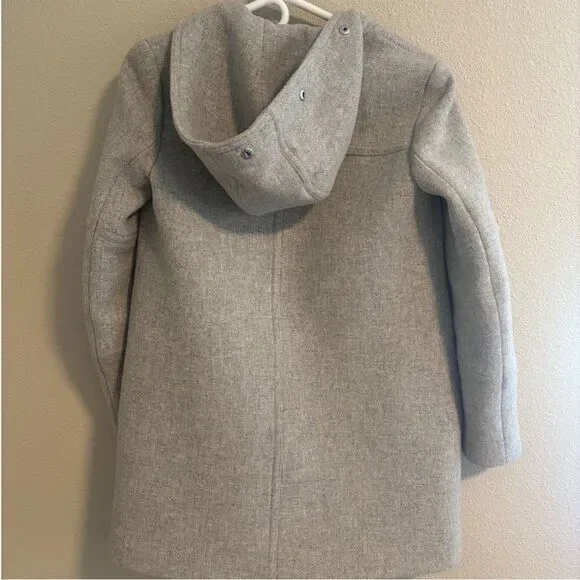 J. Crew Chateau Parka Stadium Italian Wool Coat SZ 4 - Picture 9 of 9